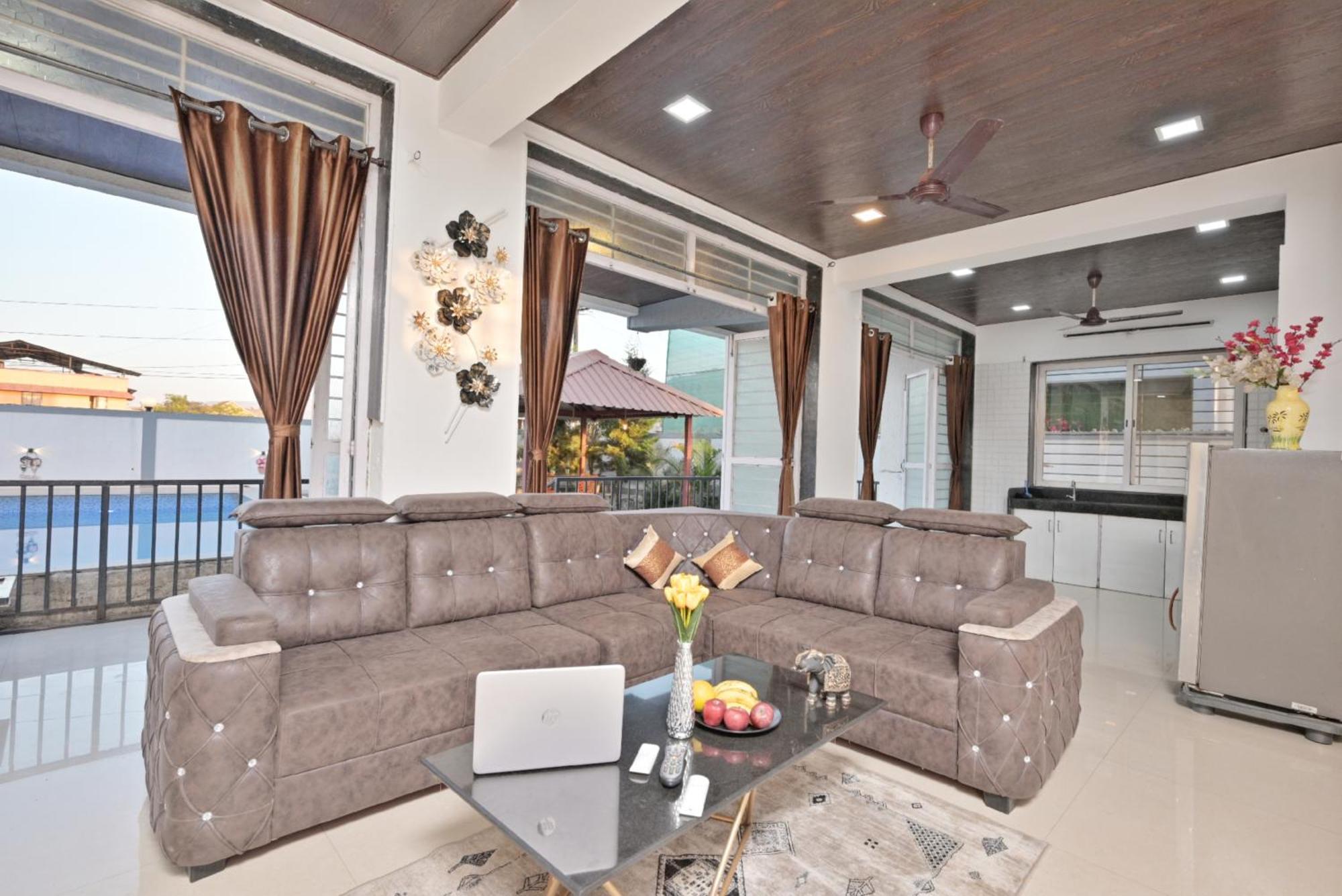 Ll Empyrean Stay Ll 4Bhk Ll Ac Ll Pool Ll Mystical Stone Villa Ll Лонавала Экстерьер фото